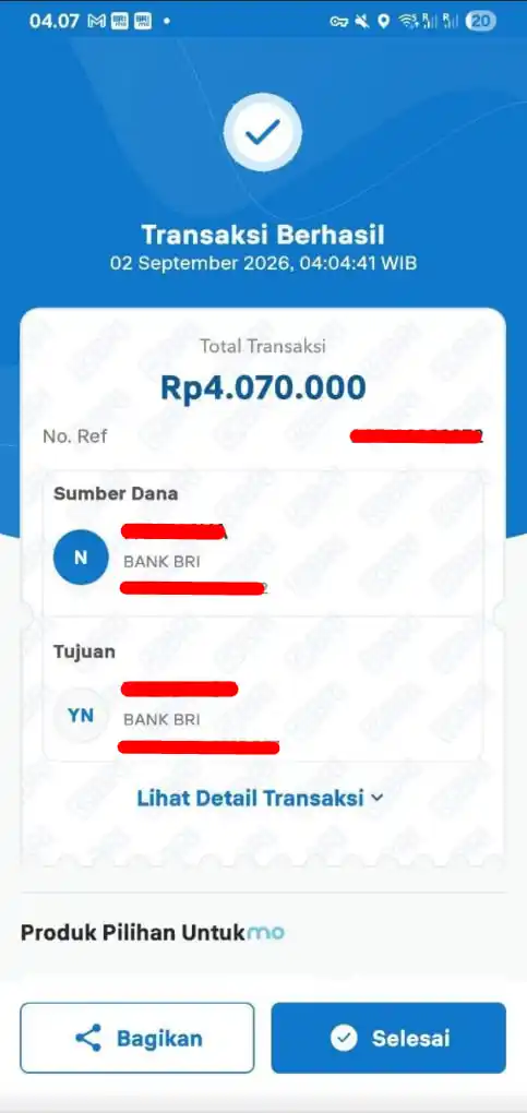 Bukti Transfer