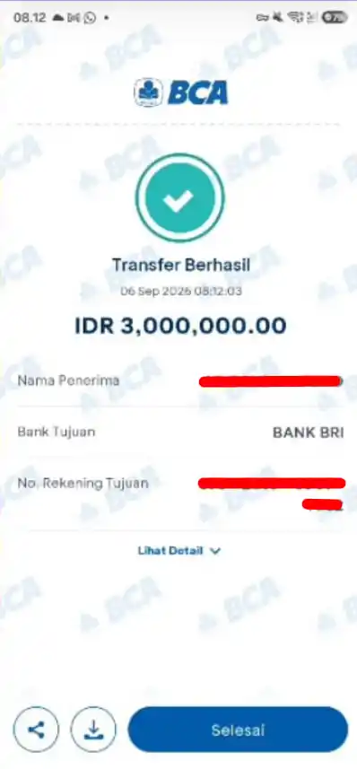 Bukti Transfer